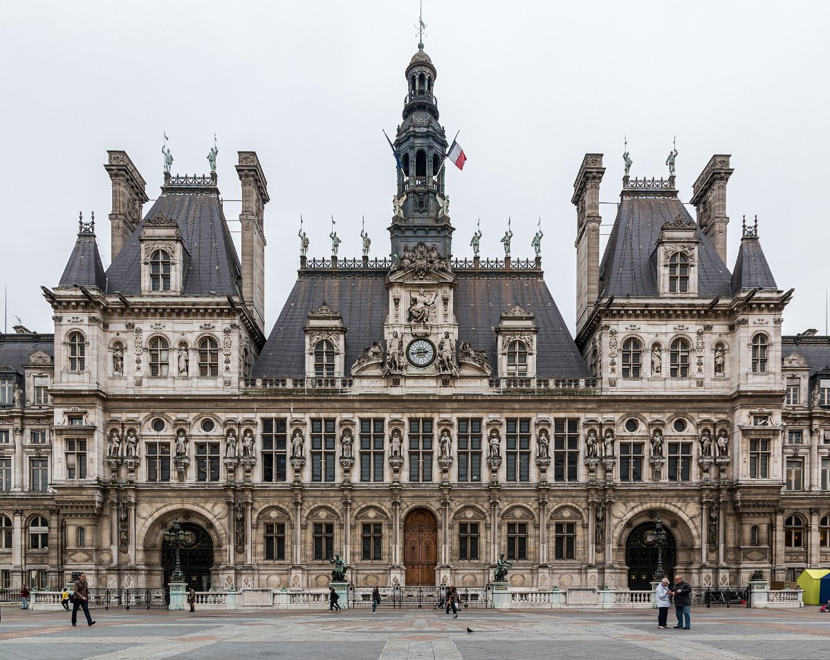 Façade de l’Hôtel de Ville de Paris, siège d’une administration employant des agents publics