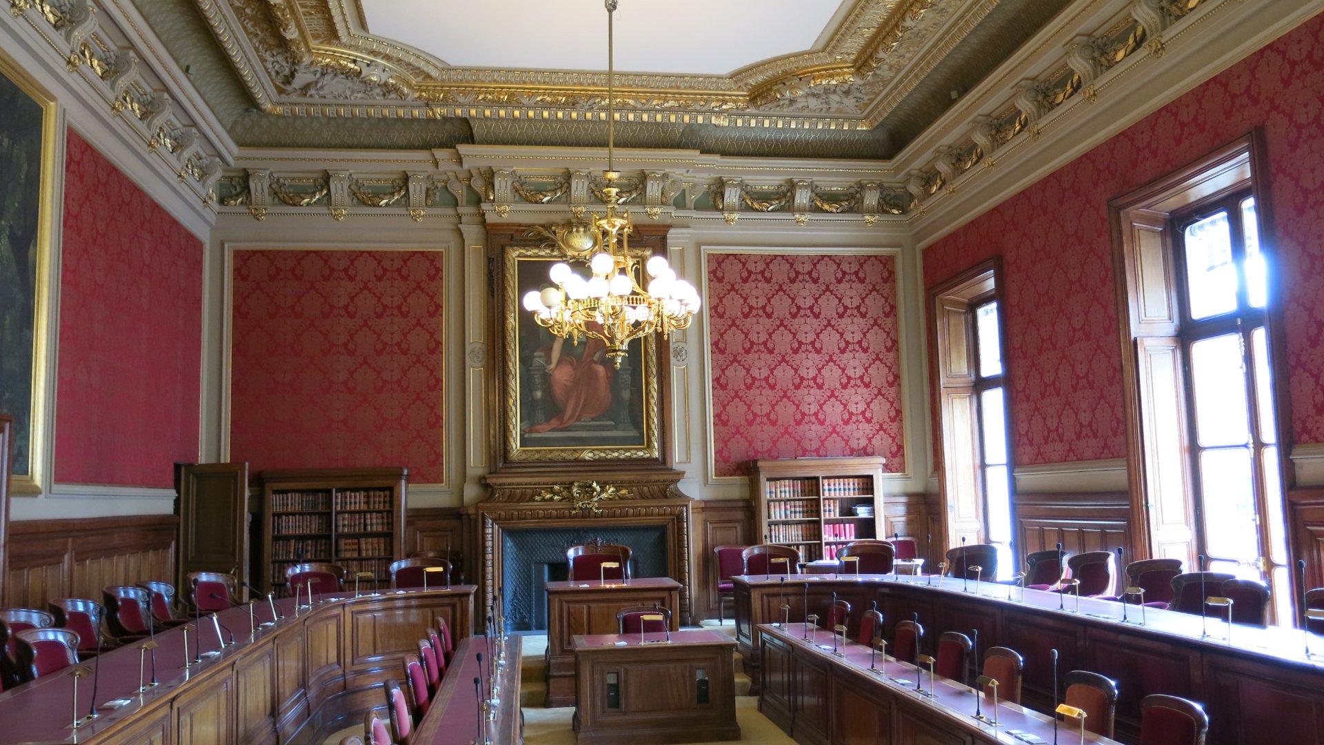 Salle du contentieux du Conseil d’État, Palais-Royal, Paris